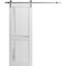 Sartodoors Sliding Closet Bi-fold Doors 48 x 80in, Quadro 4445 Nebraska Grey, Sturdy Tracks Moldings Trims QUADRO4445BF-NEB-48 - alternate 1